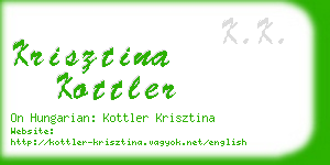 krisztina kottler business card